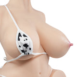 Nicole 2.0 47.6LB busty sex doll with big jiggly breasts and soft, bouncy ass, ideal for breast play and realistic adult fun.